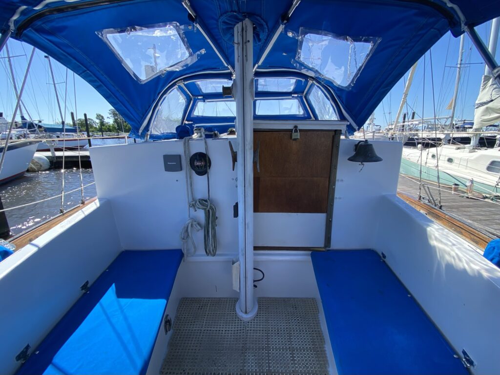 Samson ketch cockpit